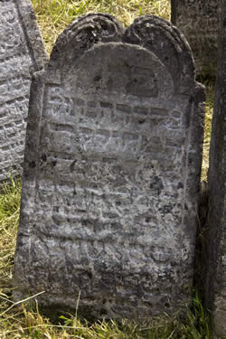 Grabstein Dina Tochter Elia Lichtenstadt, 05. Adar II 480