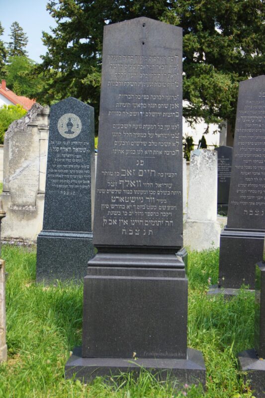 Grabstein Wilhelm (Chajim Seev) Wolf, 11. Siwan 661 = Mittwoch, 29. Mai 1901, Foto 1993