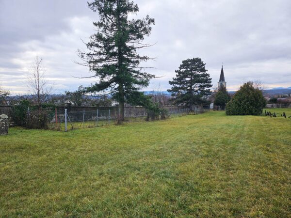 Jüdischer Friedhof Lackenbach, Blick nach Südwesten zum Romafriedhof