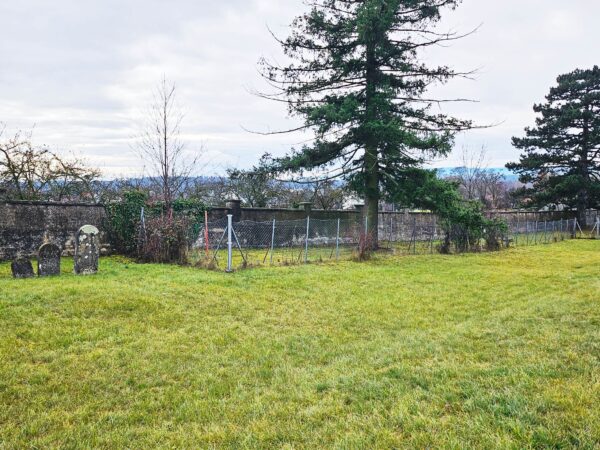 Jüdischer Friedhof Lackenbach, Blick nach Südwesten zum Romafriedhof