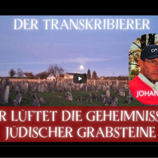 Screenshot YouTube-Kanal Schattenwispern von Sonja Wolfer, Folge 18 'Das Geheimnis jüdischer Grabsteine'