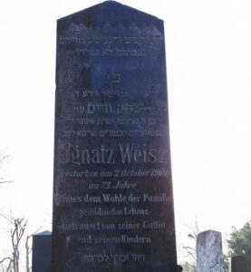 Weisz Ignatz – 03. Oktober 1900 / Weisz Fanny – 11. August 1909