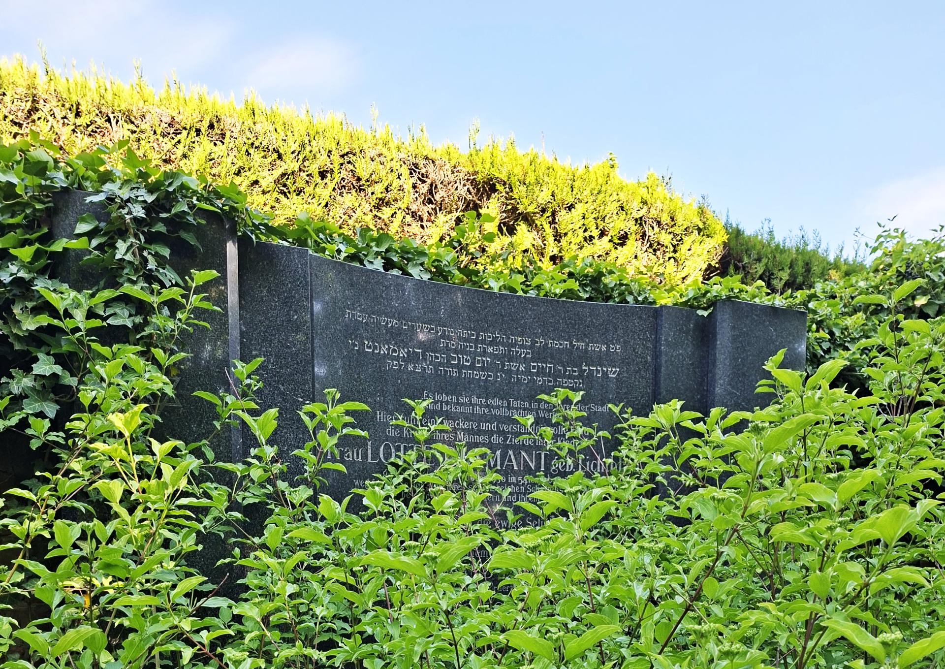 Am jüdischen Friedhof Mödling