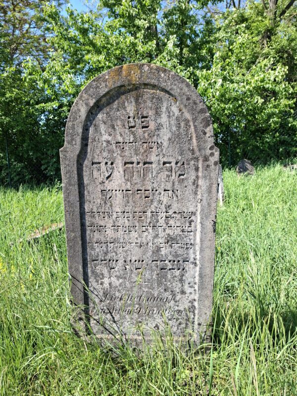 Grabstein Eva Hauser, jüdischer Friedhof Gattendorf