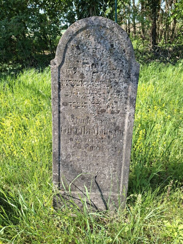 Grabstein Gisella Materna, jüdischer Friedhof Gattendorf